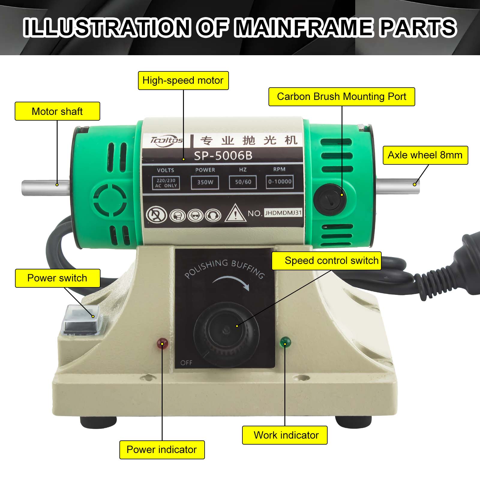 Bench Buffer Jewelry Polishing Machine - Jewelry Polishing Machine Bench Grinder Buffer