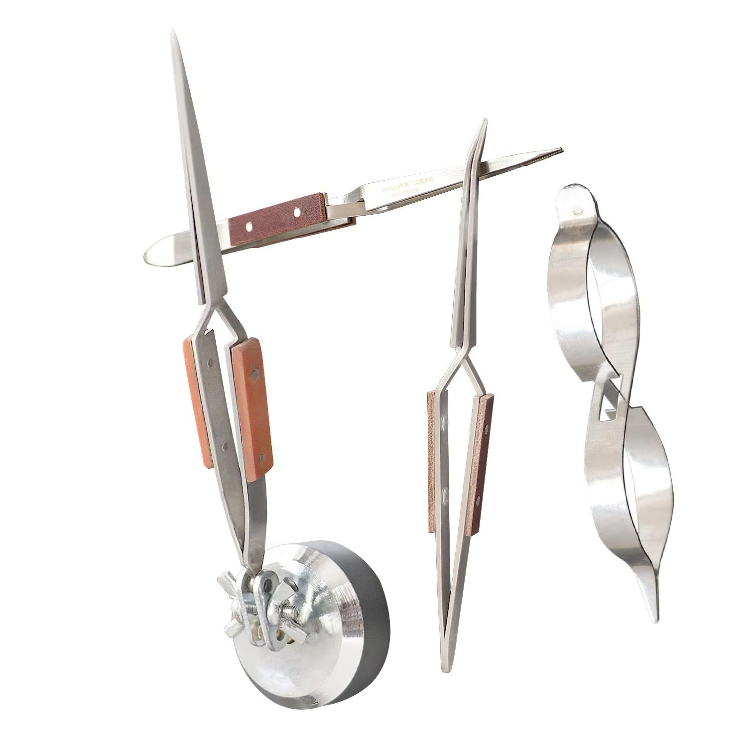 Third Hand Soldering Tweezers Base - Jewelry Third Hand Tool with Cross