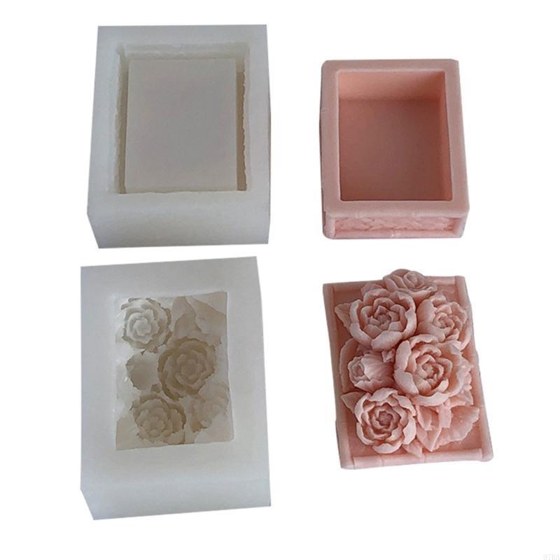 97BA Peony Storage Box Epoxy R - Casting Mold Jewelry Silicone Rubber review and price