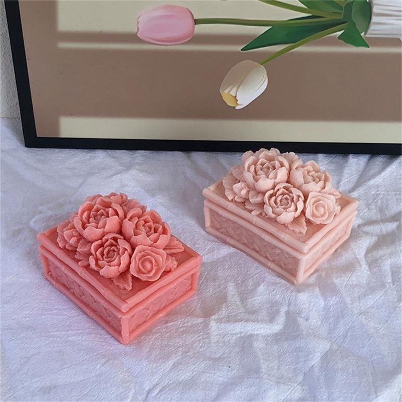 97BA Peony Storage Box Epoxy R - Casting Mold Jewelry Silicone Rubber review and price