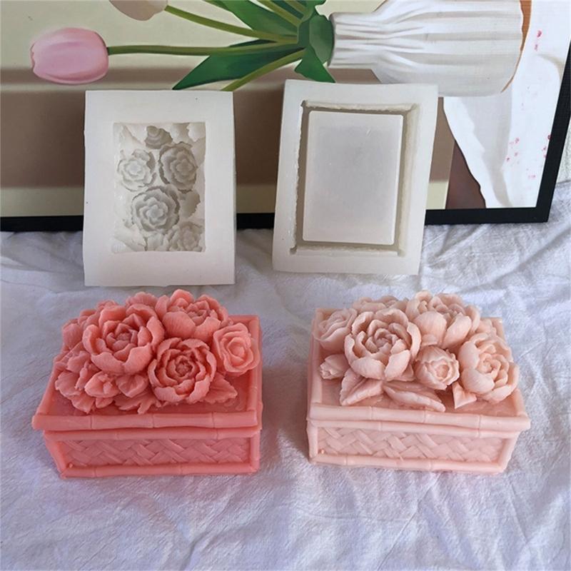 97BA Peony Storage Box Epoxy R - Casting Mold Jewelry Silicone Rubber review and price