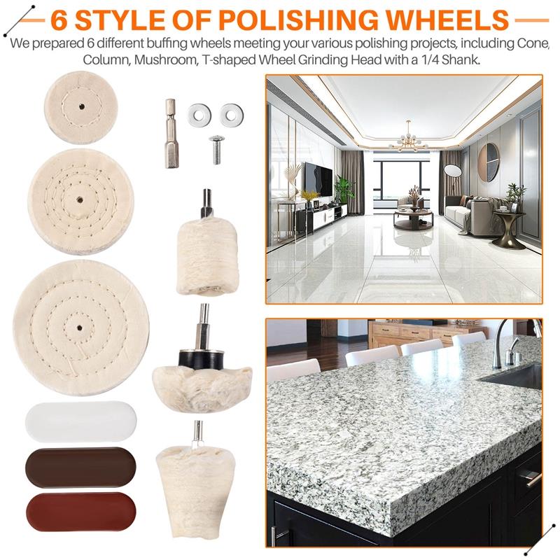 10 Pcs Buffing Pad Polishing W - Jewelry Polishing Rouge Buffing Compound review and price