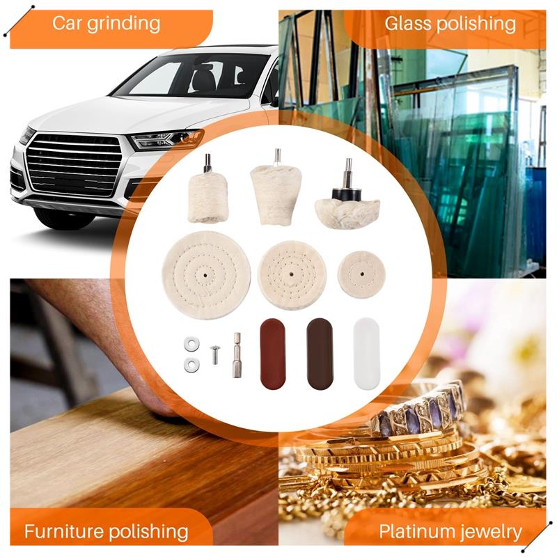 10 Pcs Buffing Pad Polishing W - Jewelry Polishing Rouge Buffing Compound review and price