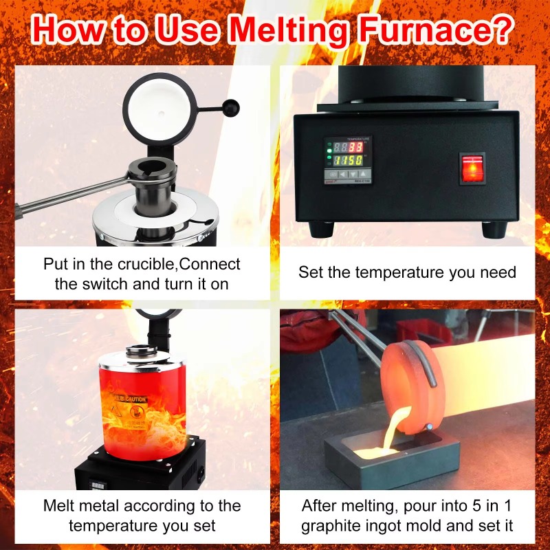 1/2/3 Kg 2000F Mini Digital Go - Gold Melting Furnace Crucible 2Kg review and price