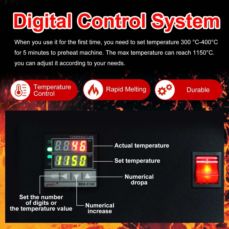 1/2/3 Kg 2000F Mini Digital Go - Gold Melting Furnace Crucible 2Kg review and price