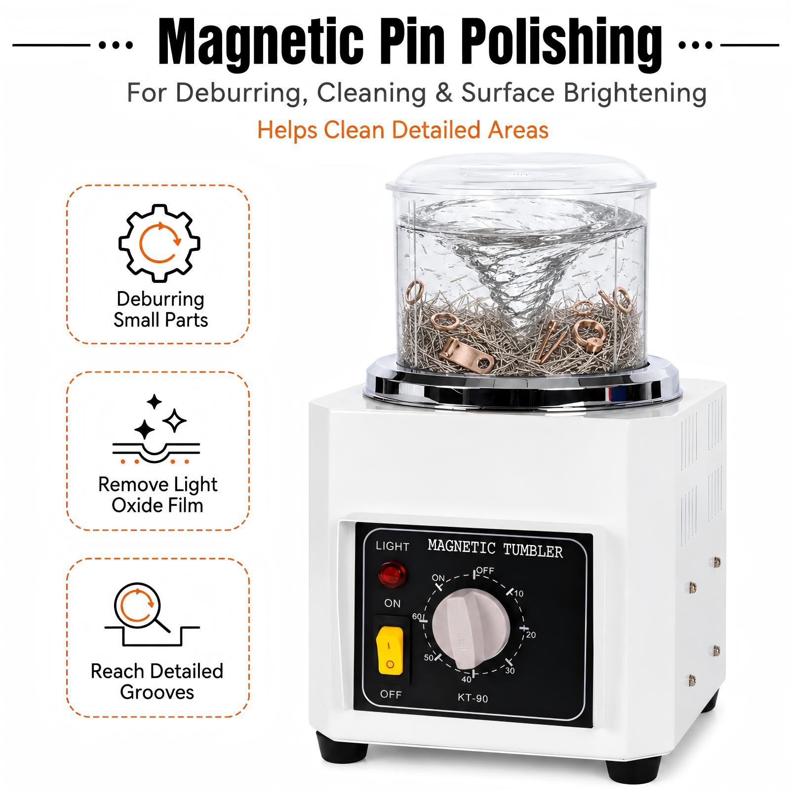 AHT KT90 Magnetic Tumbler Poli - Jewelry Magnetic Tumbler Polisher Pin review and price