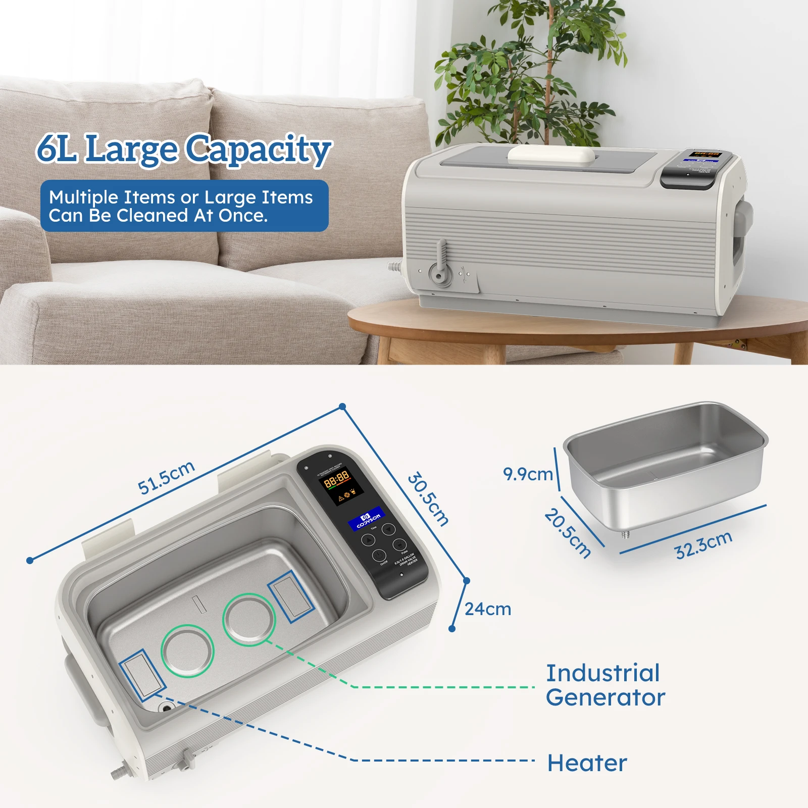 &Ultrasonic Cleaner Heating Ba - Ultrasonic Jewelry Cleaner Digital Timer review and price