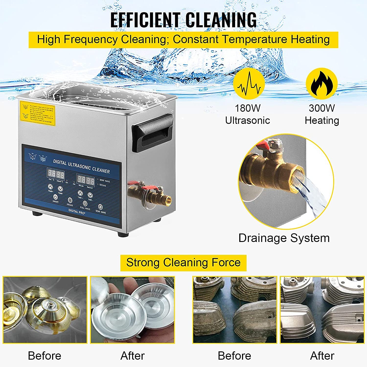 6L Professional Ultrasonic Cle - Ultrasonic Jewelry Cleaner Digital Timer review and price