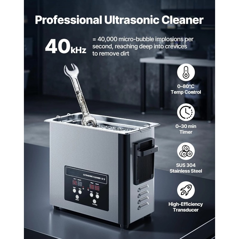 6L Ultrasonic Cleaner 120W 40k - Ultrasonic Jewelry Cleaner Digital Timer review and price