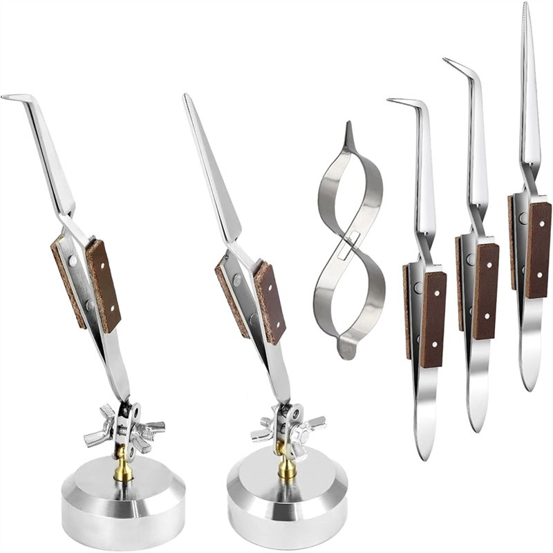 AT63-Soldering Tweezers With B - Third Hand Soldering Tweezers Base review and price