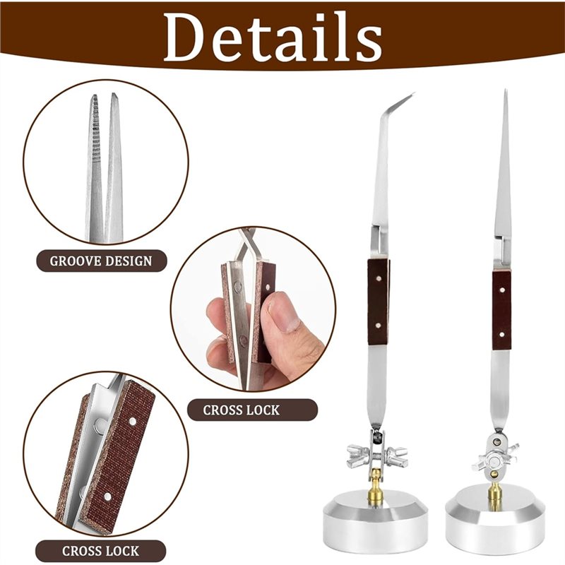 AT63-Soldering Tweezers With B - Third Hand Soldering Tweezers Base review and price