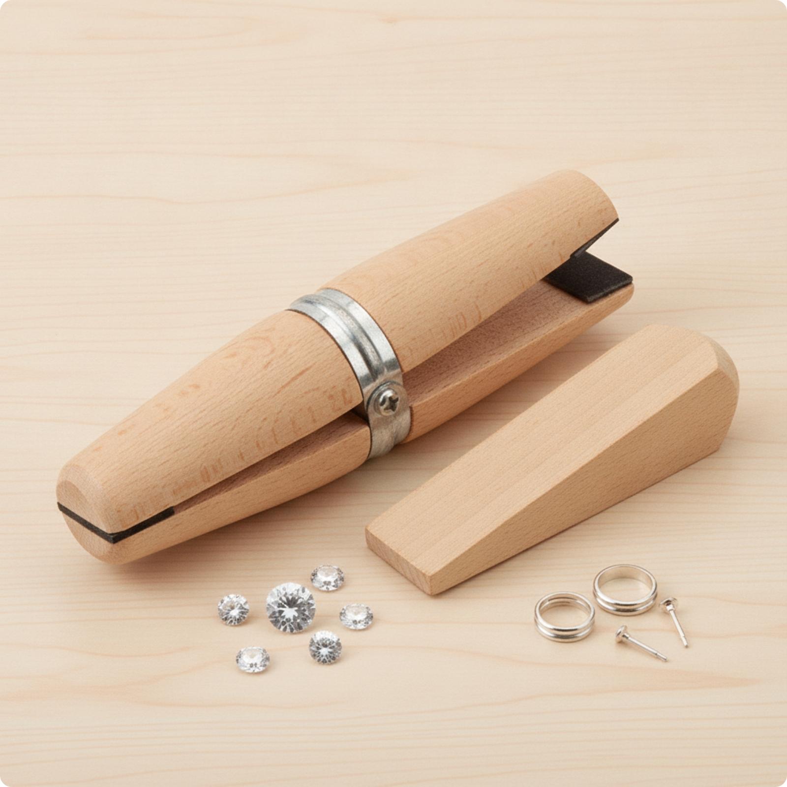 Wood Jewelry Holding Clamp Han - Ring Clamp Wood Jewelry Setting Tool review and price