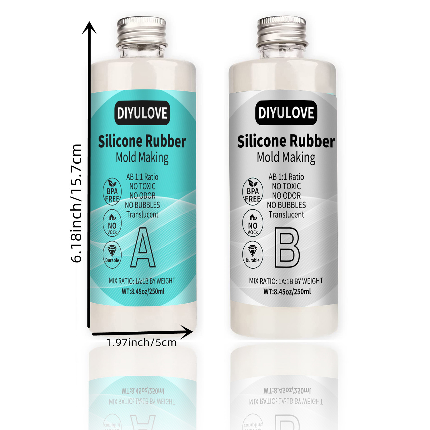 Platinum Liquid Silicon 15A Li - Casting Mold Jewelry Silicone Rubber review and price