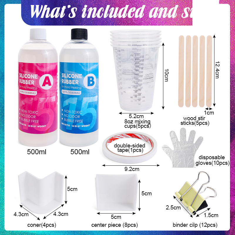Silicone Mold Making Trial Kit - Casting Mold Jewelry Silicone Rubber review and price