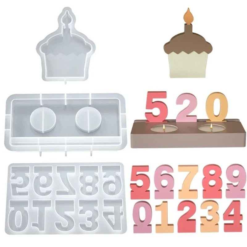 Birthday Candle Numerical Mold - Casting Mold Jewelry Silicone Rubber review and price