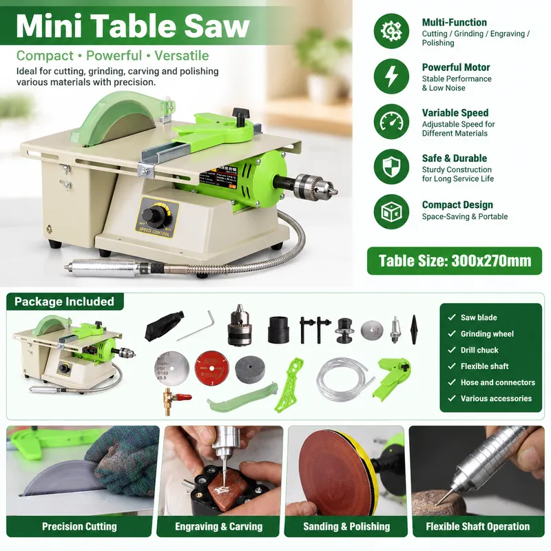 220V 1380W Multifunction Jewel - Bench Buffer Jewelry Polishing Machine review and price
