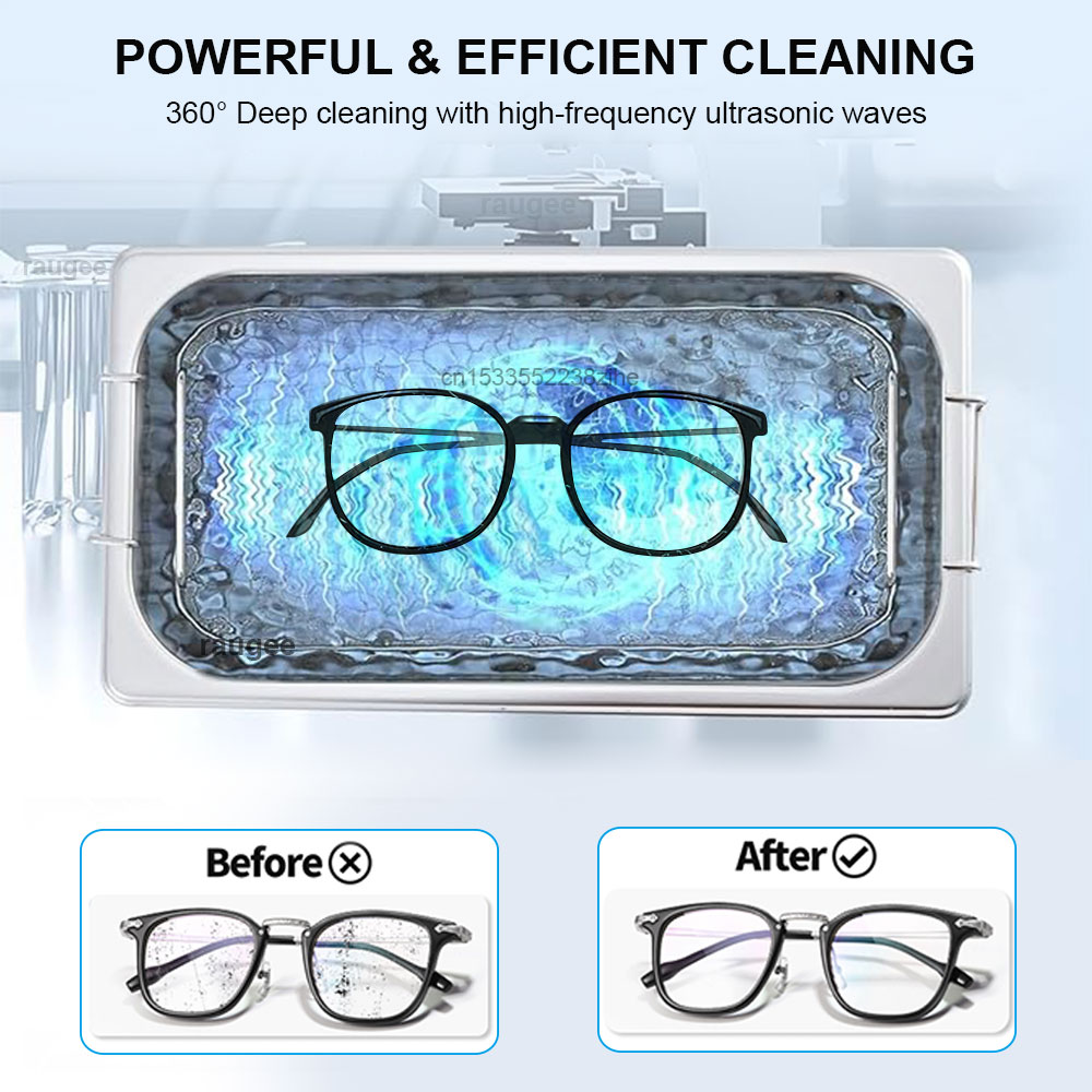 40KHZ Ultrasonic Cleaner Home  - Ultrasonic Cleaner Machine Glasses Denture review and price