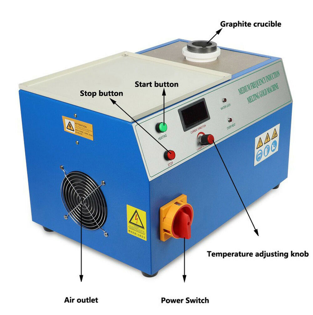220V 2KG High Temperature Plat - Gold Melting Furnace Crucible 2Kg review and price